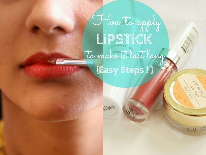 how to apply lipstick