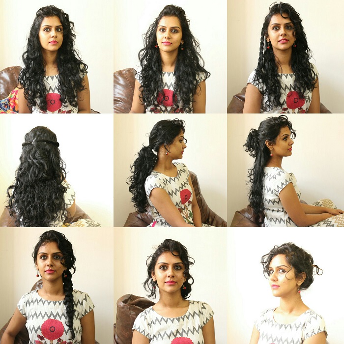 11 easy everyday hairstyles for curly hair ... (700 x 700 Pixel)